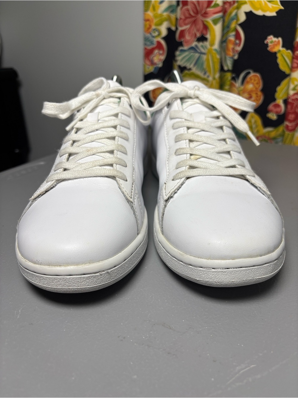 LACOSTE Hydez 119 Leather Sneakers Shoes White Green Size Men's 9 - Picture 5 of 8
